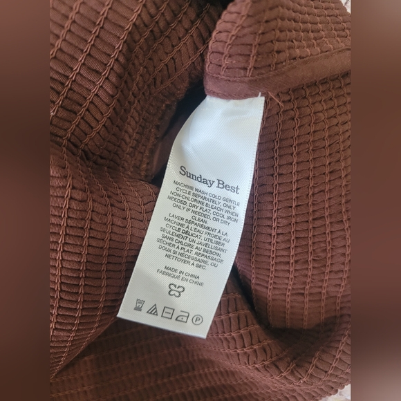 Sunday Best Sinatra Longsleeve Blouse Size Large - Picture 8 of 14